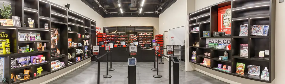 panoramic view of Story Cannabis Hyattsville sales floor