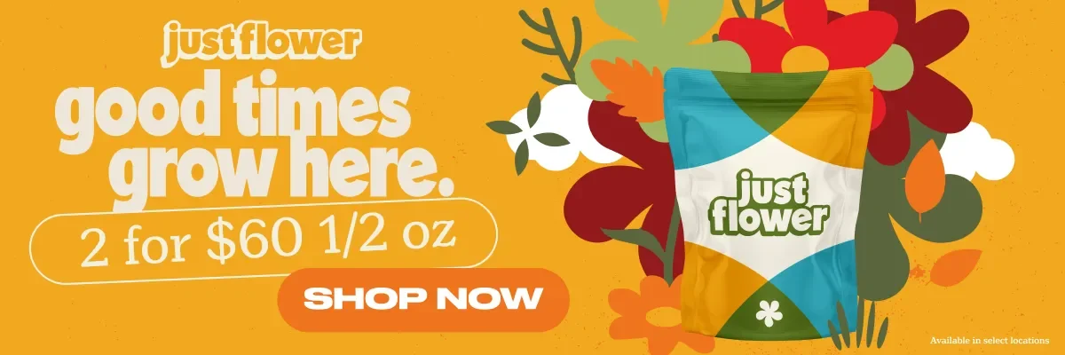 Just flower promotional banner