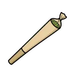 001 A hand rolled cigarette filled with green MCCVQW8f 2