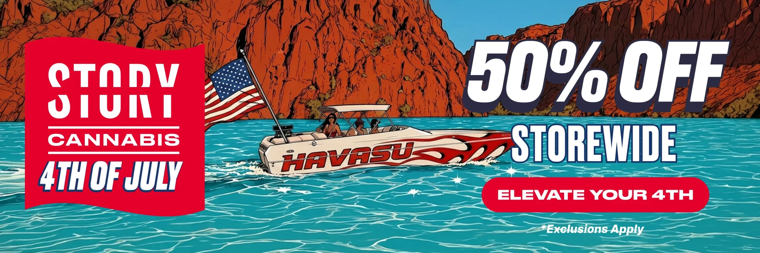 July 4th Campaign Storewide Sale Exclusions Apply