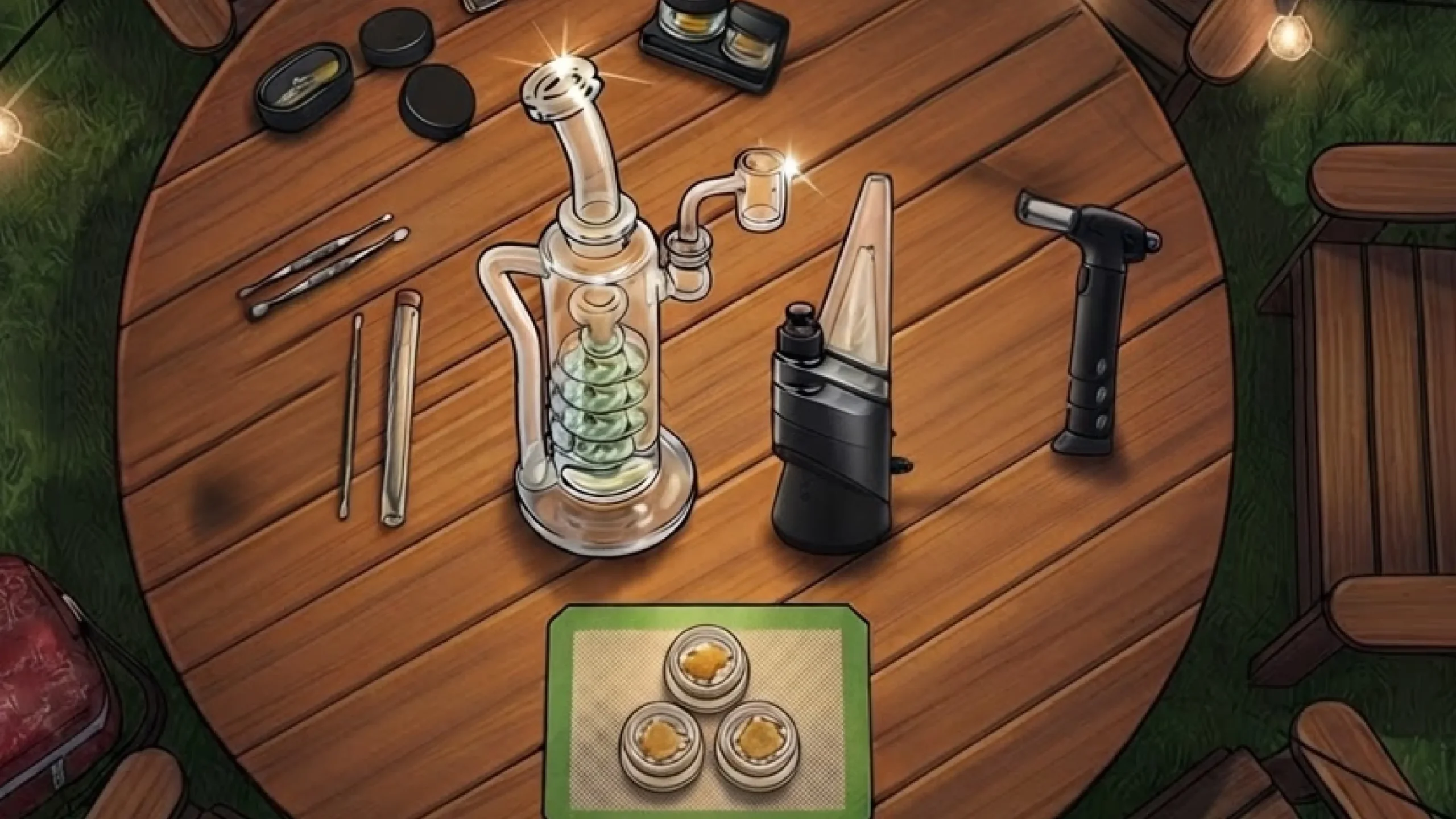 table of concentrate accessories